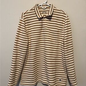 Quaker Marine men’s long sleeve striped polo